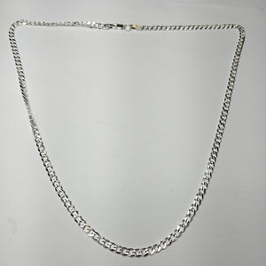 CADENA TEJIDO BARBADO PLATA .925 55 CM 12 GR (NUEVO)