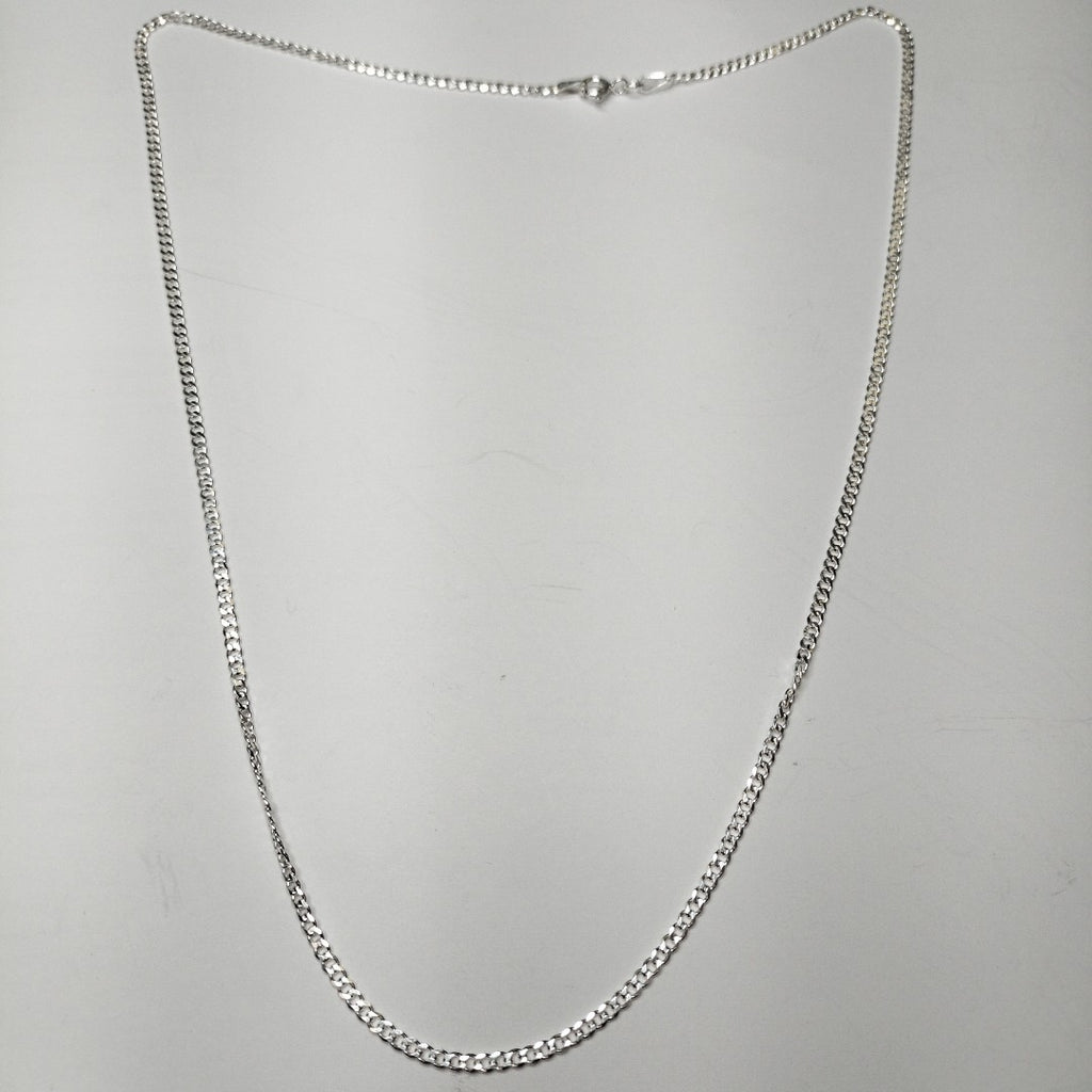 CADENA TEJIDO BARBADO PLATA .925 55 CM 5.4 GR (NUEVO)