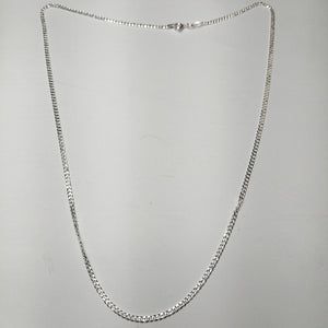 CADENA TEJIDO BARBADO PLATA .925 55 CM 5.4 GR (NUEVO)