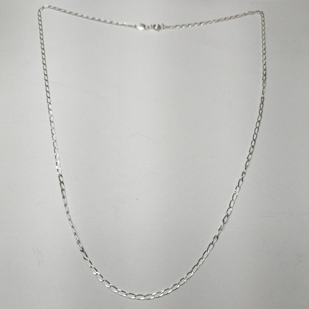 CADENA TEJIDO ESLABONES PLATA .925 55 CM 2.7 GR (NUEVO)