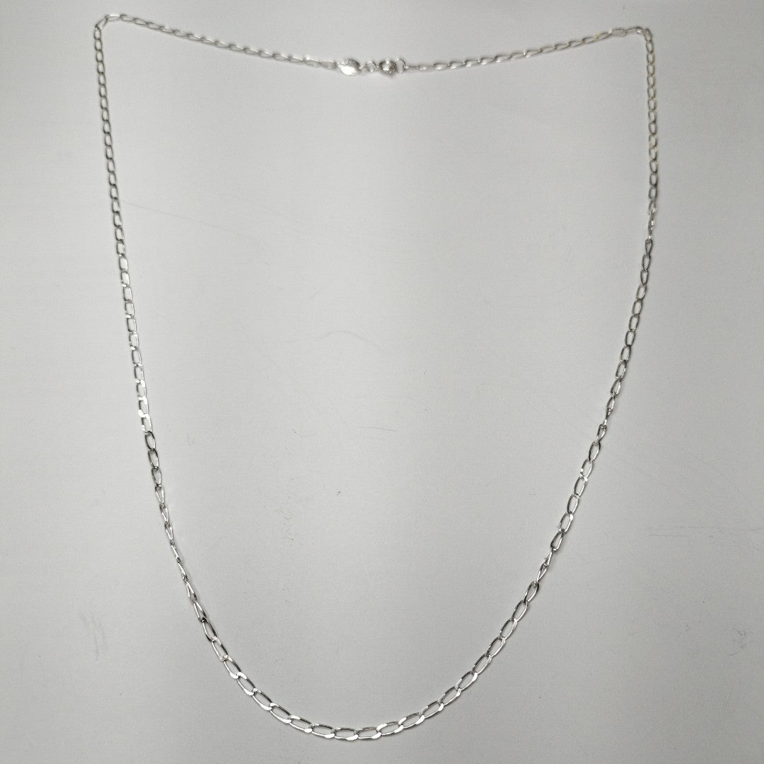 CADENA TEJIDO ESLABONES PLATA .925 55 CM 2.7 GR (NUEVO)
