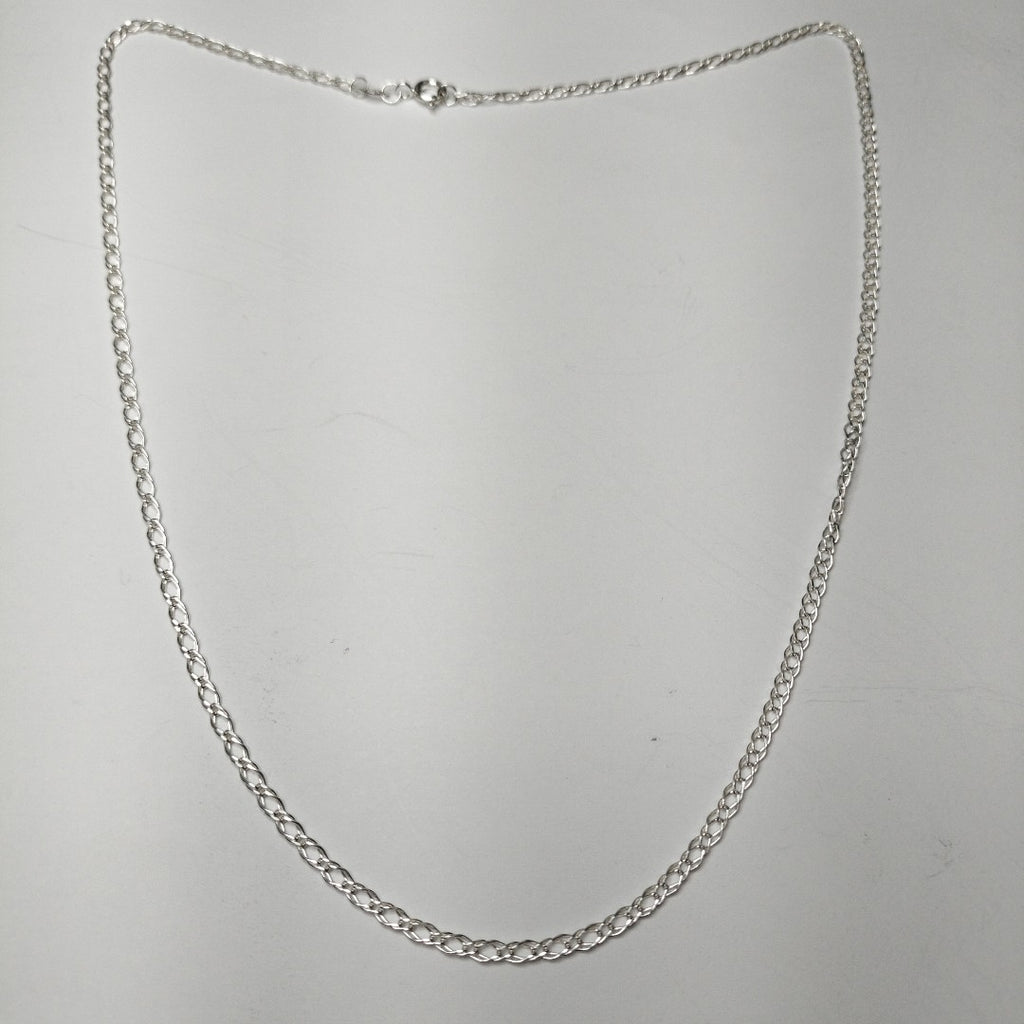 CADENA TEJIDO ESLABONES PLATA .925 50 CM 3.5 GR (NUEVO)