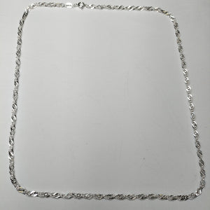 CADENA TEJIDO MEDIO TORZAL PLATA .925 55 CM 5.6 GR (NUEVO)