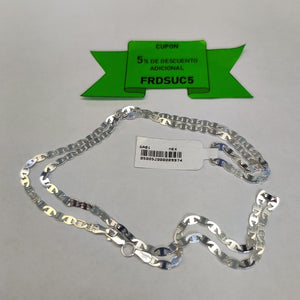 CADENA TEJIDO GUCHI PLATA .925 60 CM 9.6 GR (NUEVO)
