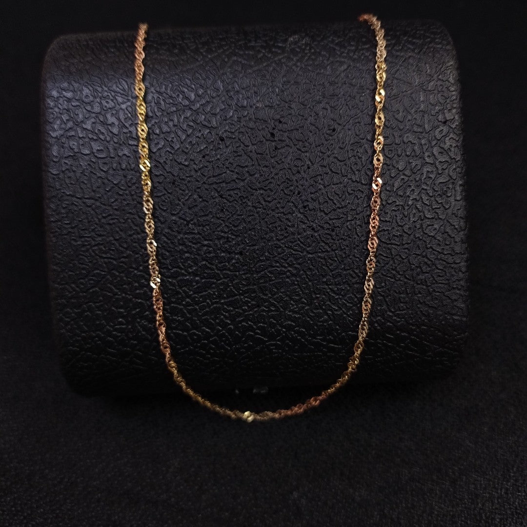 CADENA ORO COMBINADO 14 K 3,30 GRMS (SEMINUEVO)