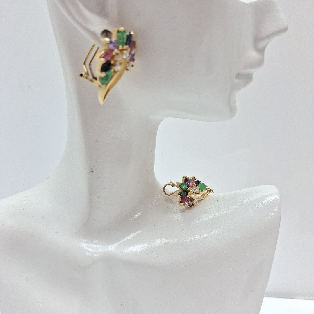 ARETES PAR ORO 14 K 6.7 GRMS (SEMINUEVO)