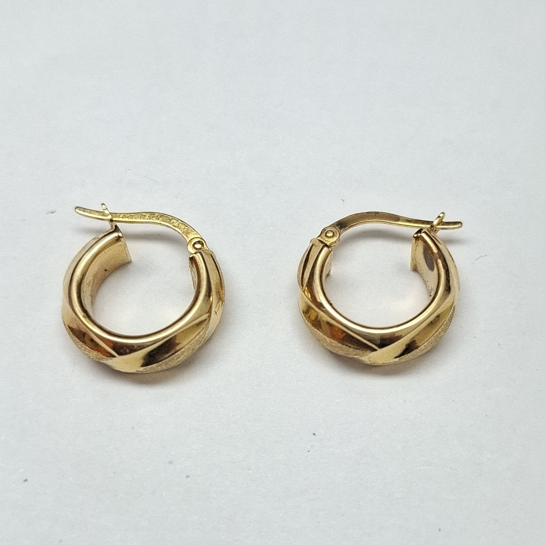 ARRACADAS PAR ORO 14 K 2,50 GRMS (SEMINUEVO)