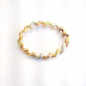 PULSERA ORO COMBINADO 14 K 21.6 GRMS (SEMINUEVO)