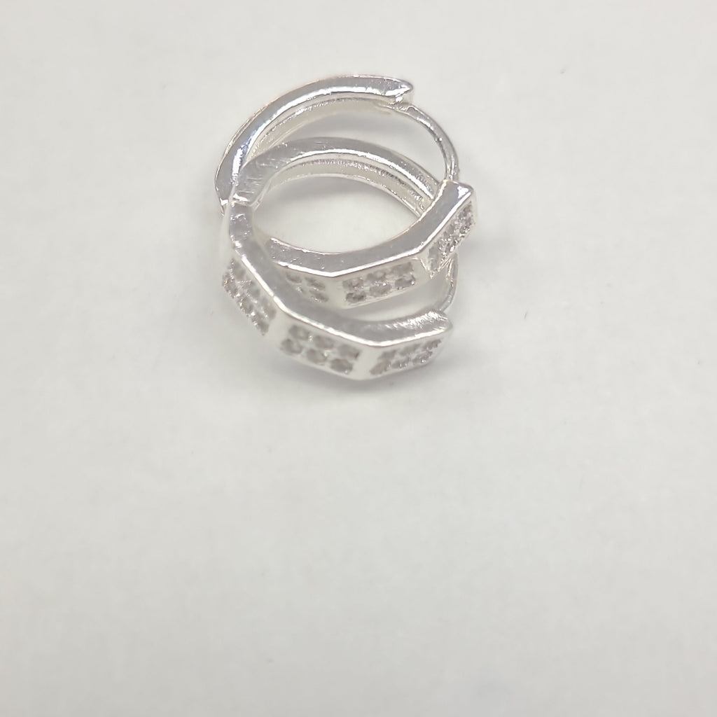 ARRACADAS C/CIRCONIAS PLATA .925 2.5 GR (NUEVO)