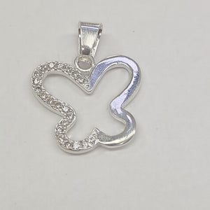 DIJE MARIPOSA C/CIRCONIAS PLATA .925 2.4 GR (NUEVO)