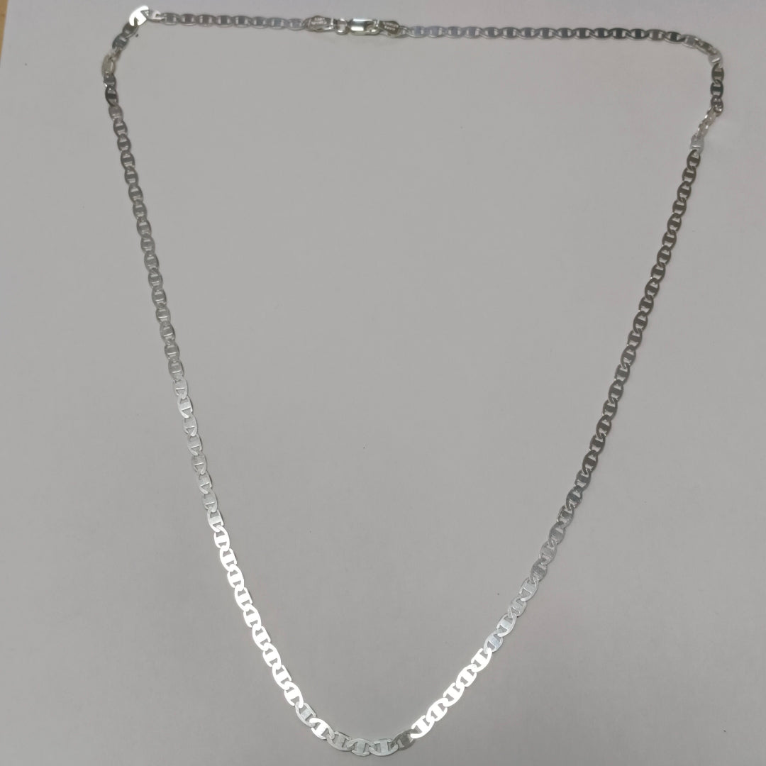 CADENA TEJIDO GUCHI PLATA .925 60 CM 8.9 GR (NUEVO)