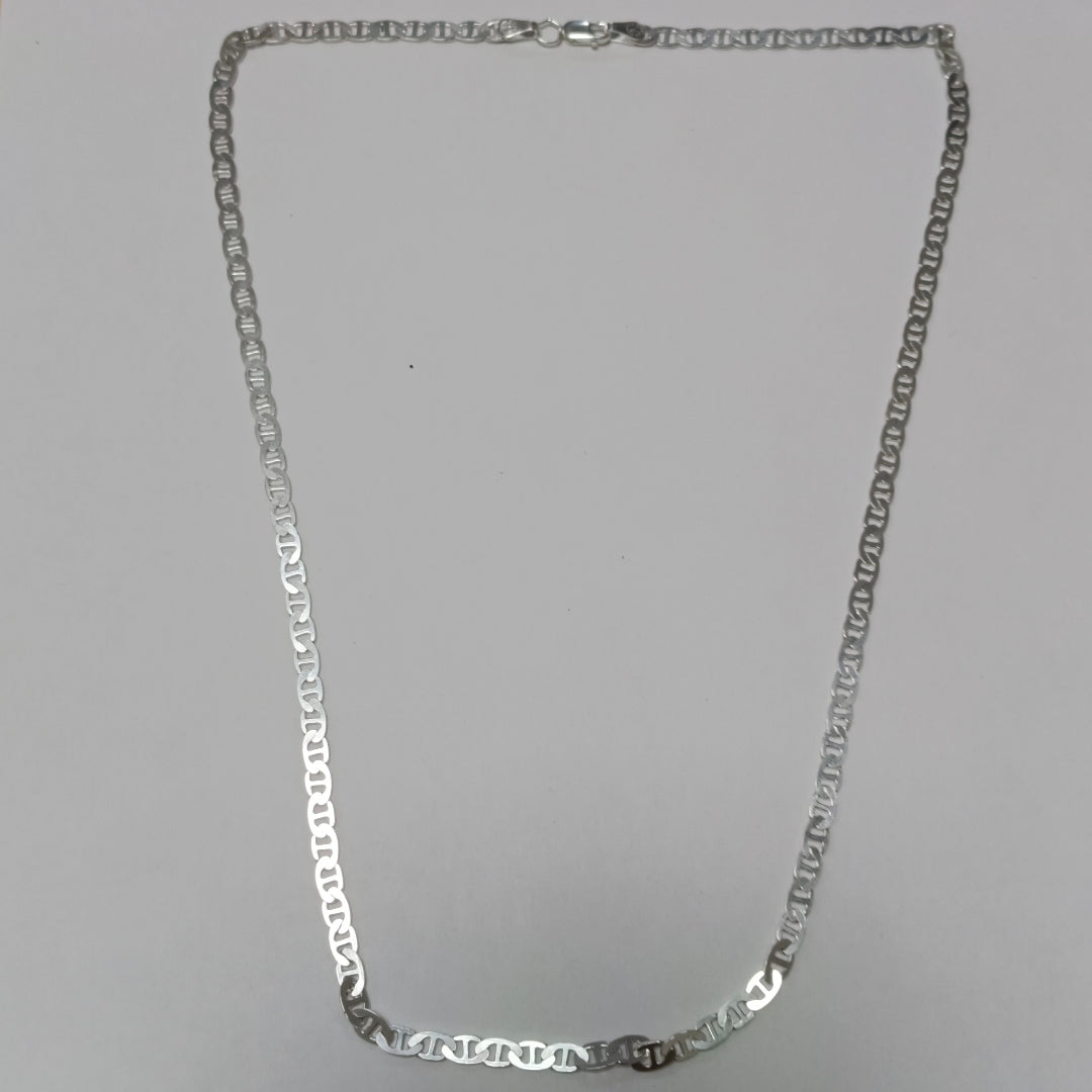 CADENA TEJIDO GUCHI PLATA .925 55 CM 12.7 GR (NUEVO)