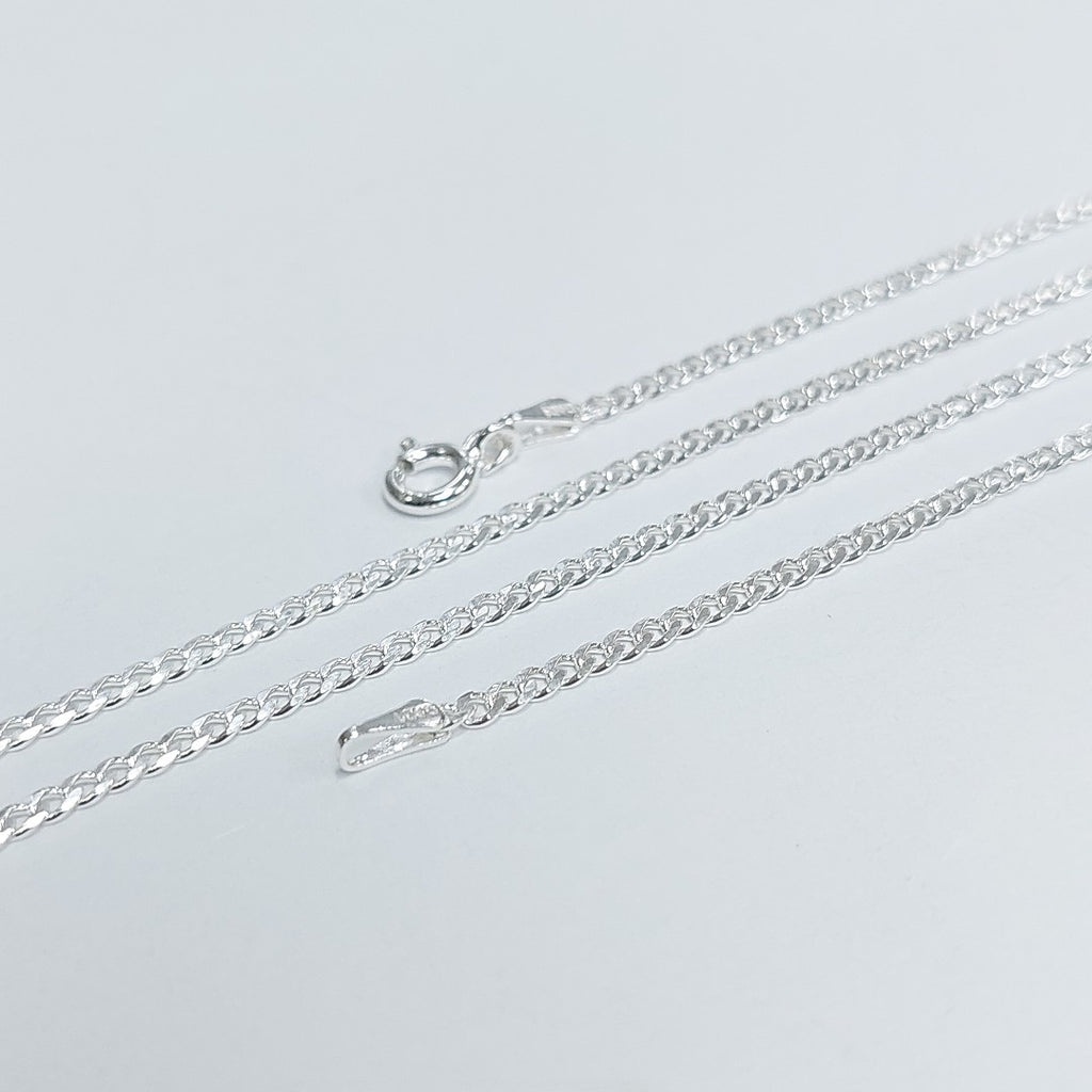 CADENA TEJIDO BARBADO PLATA .925 55 CM 5.2 GR (NUEVO)