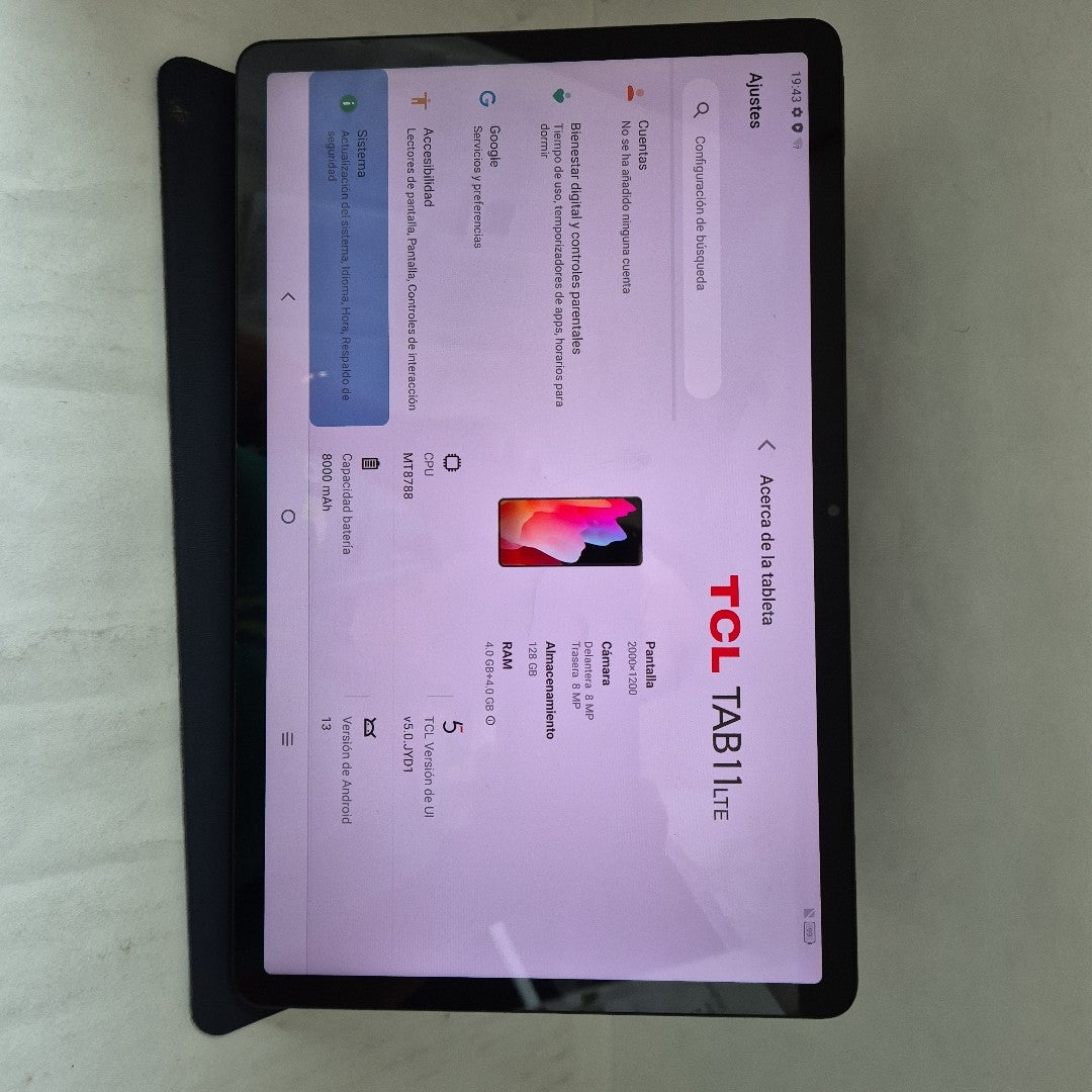 TABLETA TCL TAB 11 9166G 128 GB 4 GB RAM (SEMINUEVO)