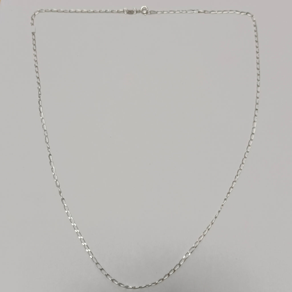 CADENA TEJIDO ESLABONES PLATA .925 55 CM 2.9 GR (NUEVO)