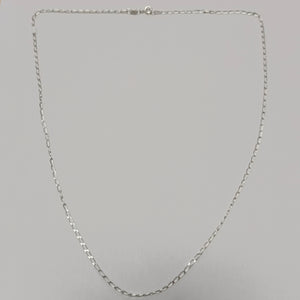 CADENA TEJIDO ESLABONES PLATA .925 55 CM 2.9 GR (NUEVO)