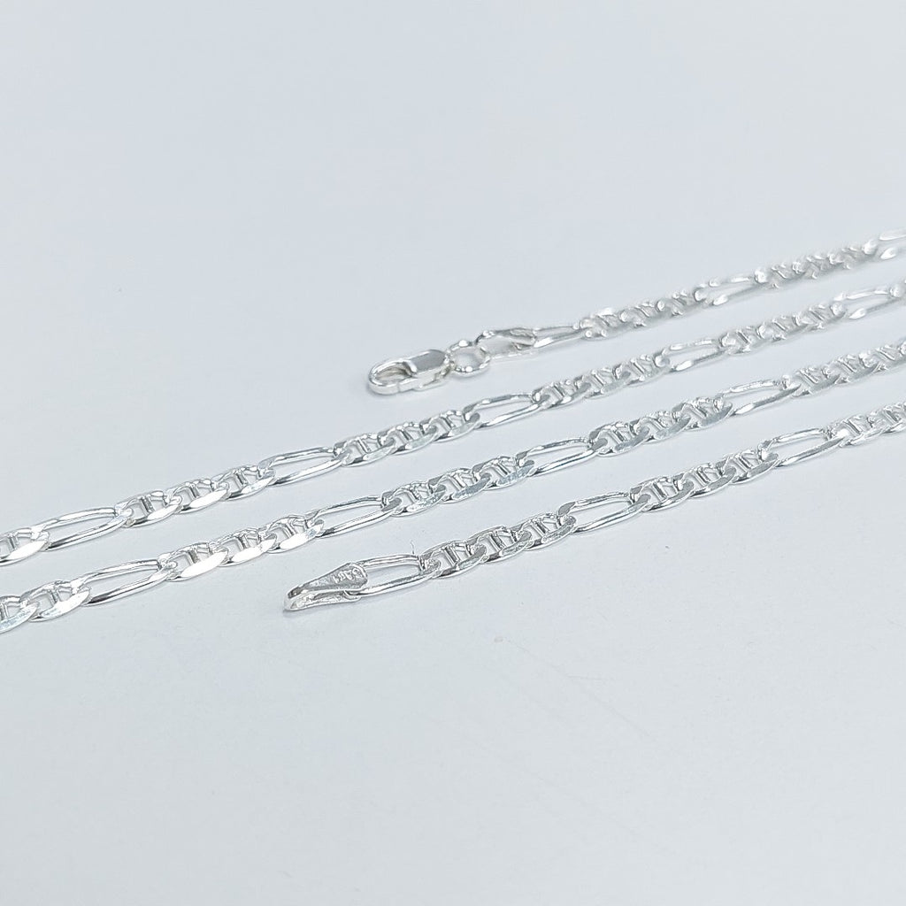 CADENA TEJIDO MARINERO PLATA .925 55 CM 7.8 GR (NUEVO)