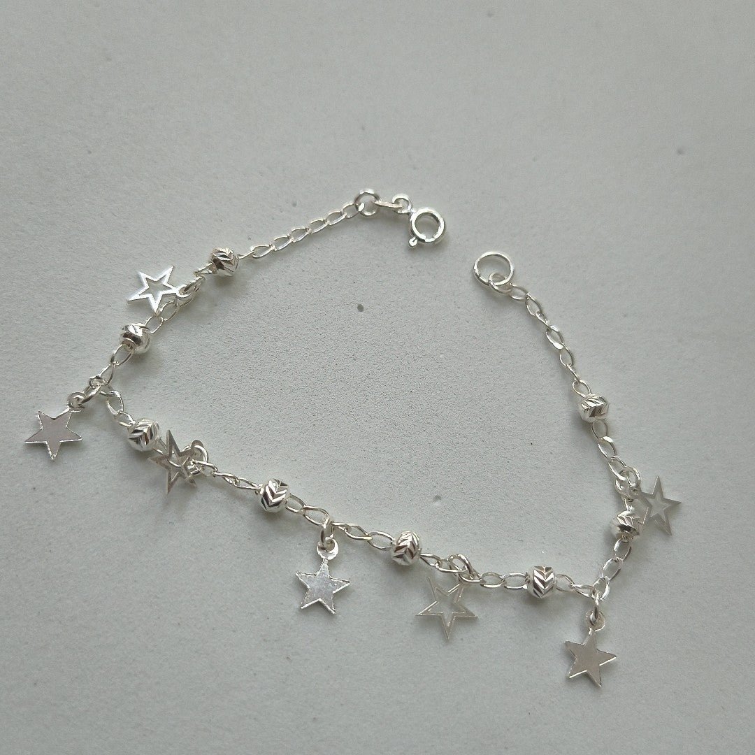 PULSERA TEJIDO ESPECIAL PLATA .925 18 CM 3.1 GR (NUEVO)