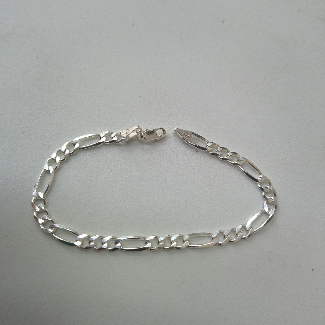 PULSERA TEJIDO 3X1 PLATA .925 18 CM 6 GR (NUEVO)
