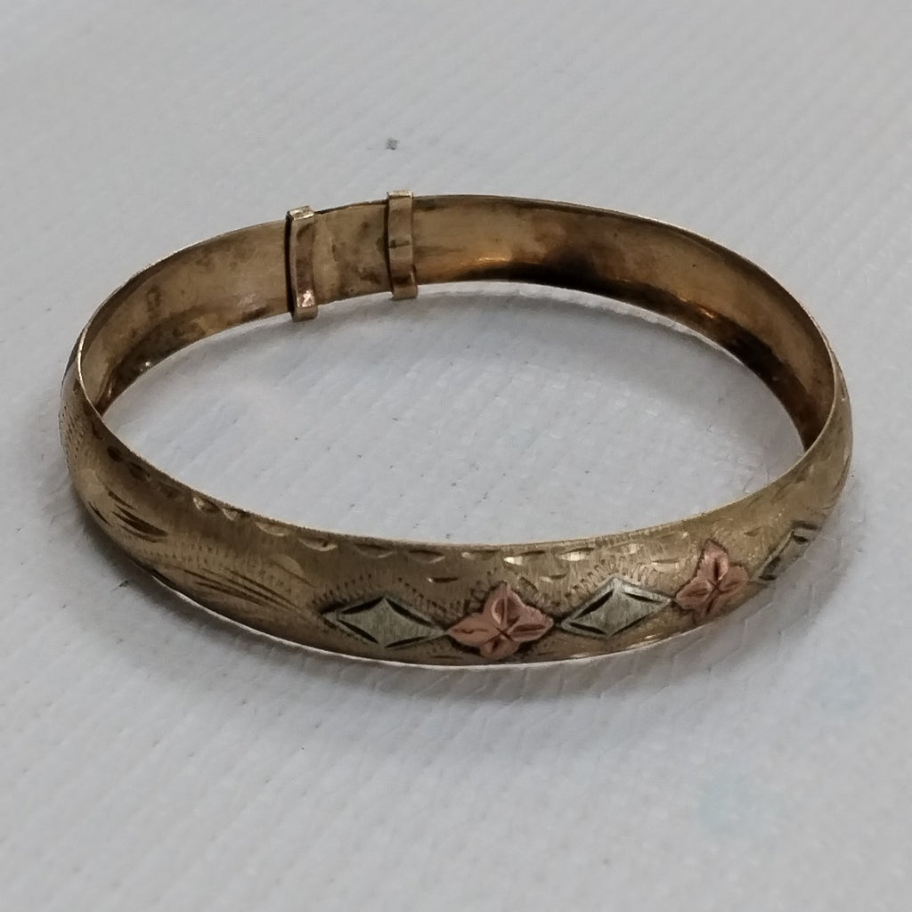 PULSERA RIGIDA ORO 10 K 6.5 GRMS (SEMINUEVO)