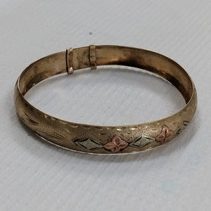 PULSERA RIGIDA ORO 10 K 6.5 GRMS (SEMINUEVO)