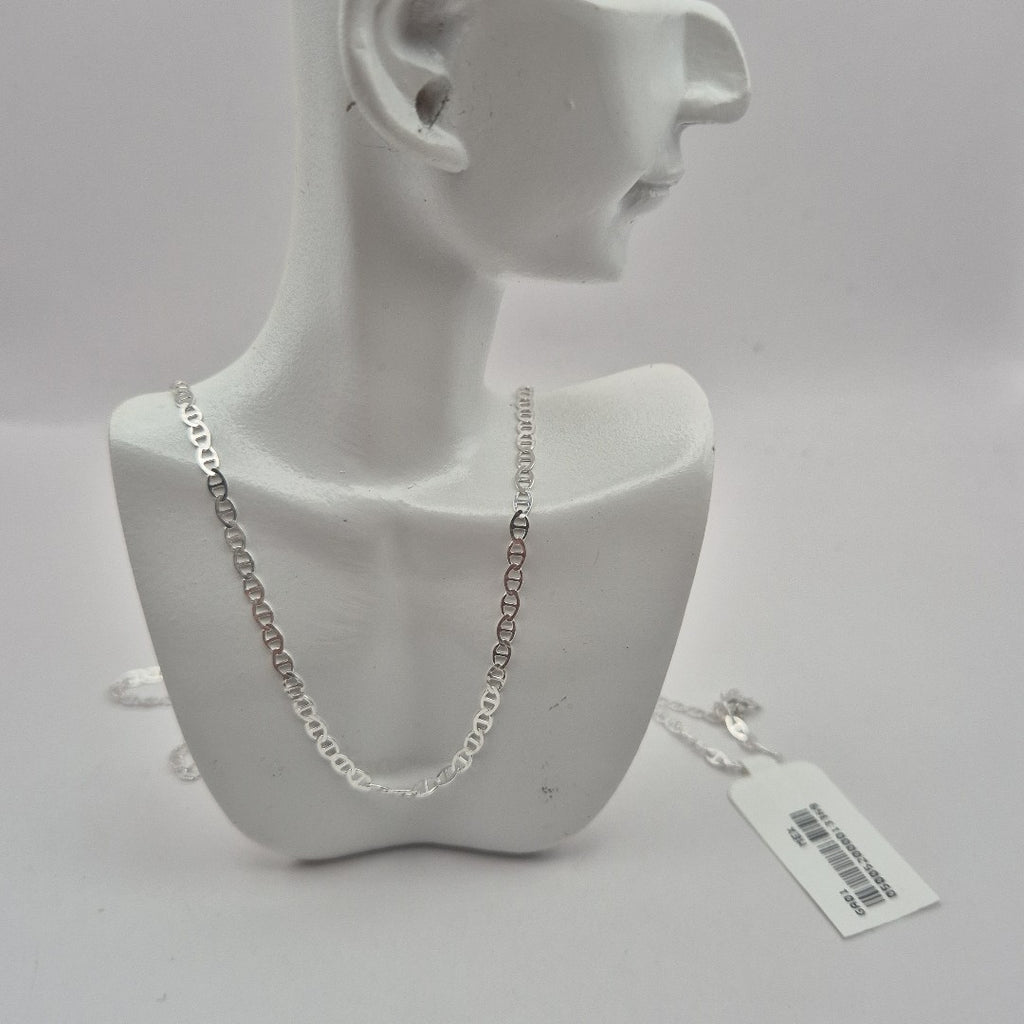 CADENA TEJIDO GUCHI PLATA .925 55 CM 3.3 GR (NUEVO)