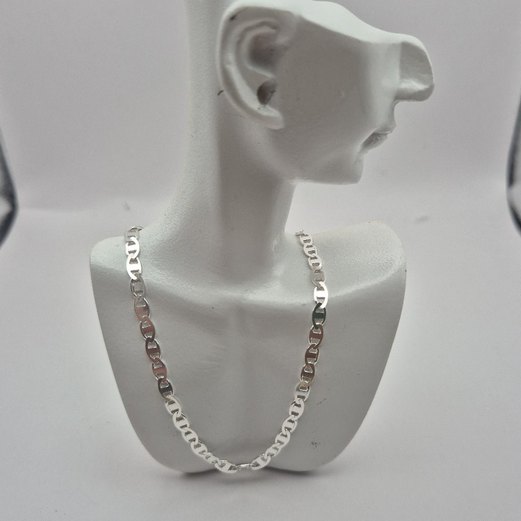 CADENA TEJIDO GUCHI PLATA .925 55 CM 8.6 GR (NUEVO)