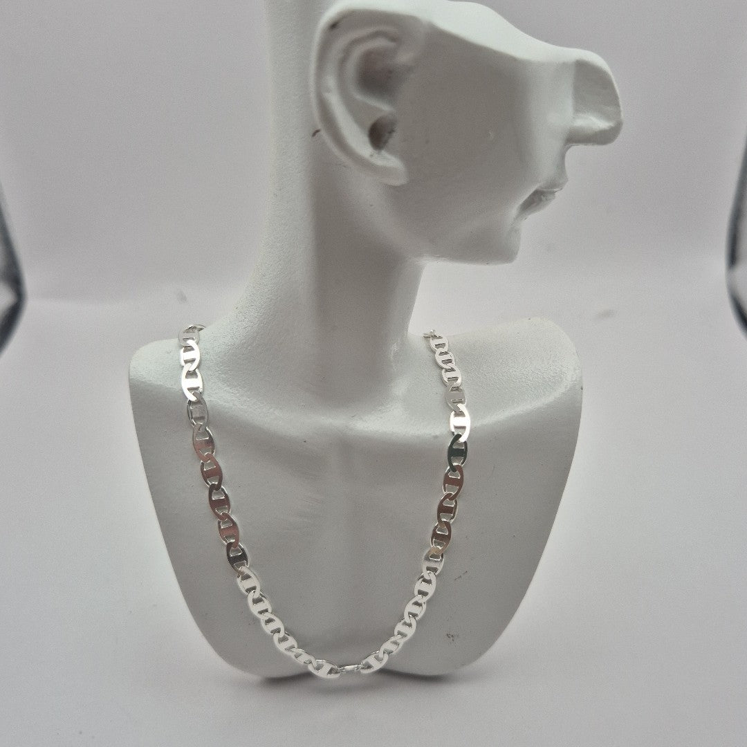 CADENA TEJIDO GUCHI PLATA .925 55 CM 8.6 GR (NUEVO)