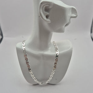 CADENA TEJIDO GUCHI PLATA .925 55 CM 8.6 GR (NUEVO)