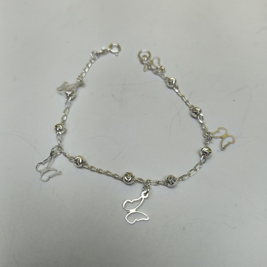 PULSERA TEJIDO ESPECIAL PLATA .925 18 CM 2.8 GR (NUEVO)