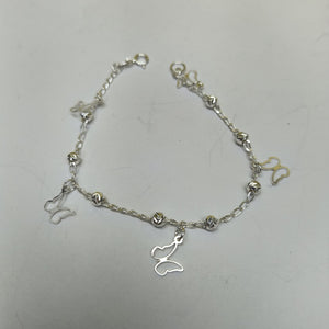 PULSERA TEJIDO ESPECIAL PLATA .925 18 CM 2.8 GR (NUEVO)