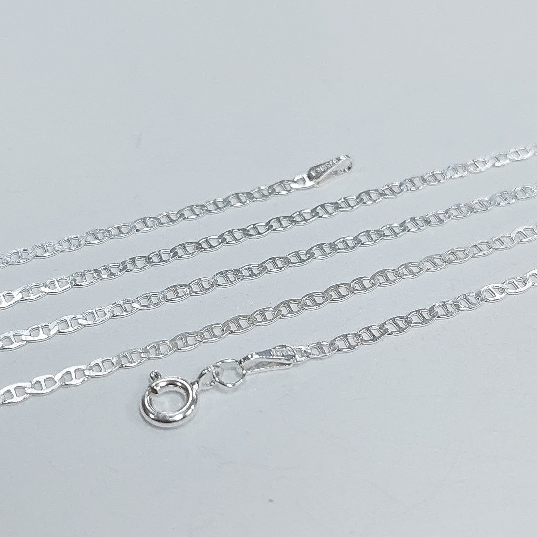 CADENA TEJIDO GUCHI PLATA .925 60 CM 3.9 GR (NUEVO)