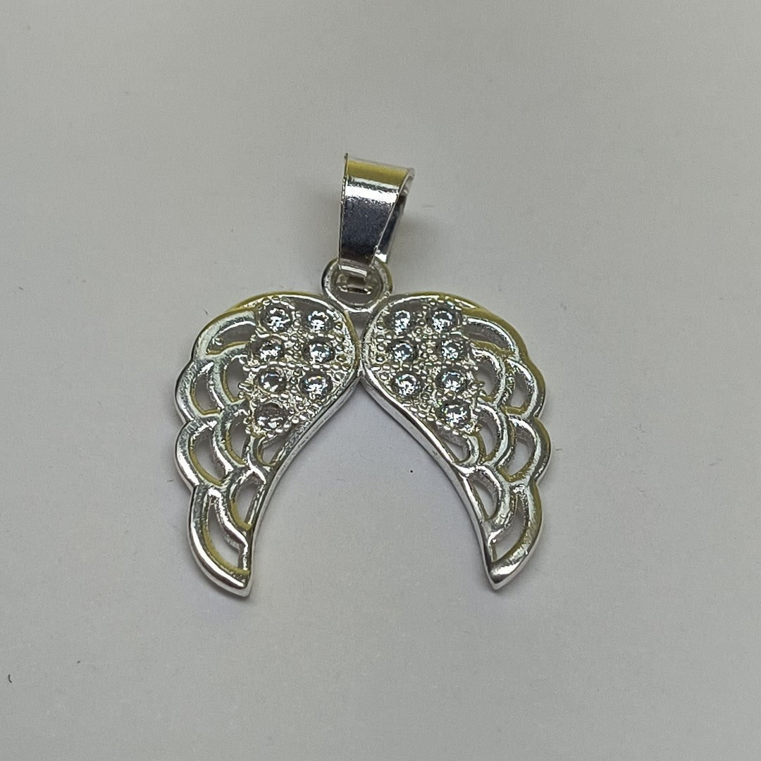 DIJE ALAS C/CIRCONIAS PLATA .925 2.2 GR (NUEVO)