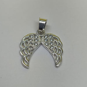 DIJE ALAS C/CIRCONIAS PLATA .925 2.2 GR (NUEVO)