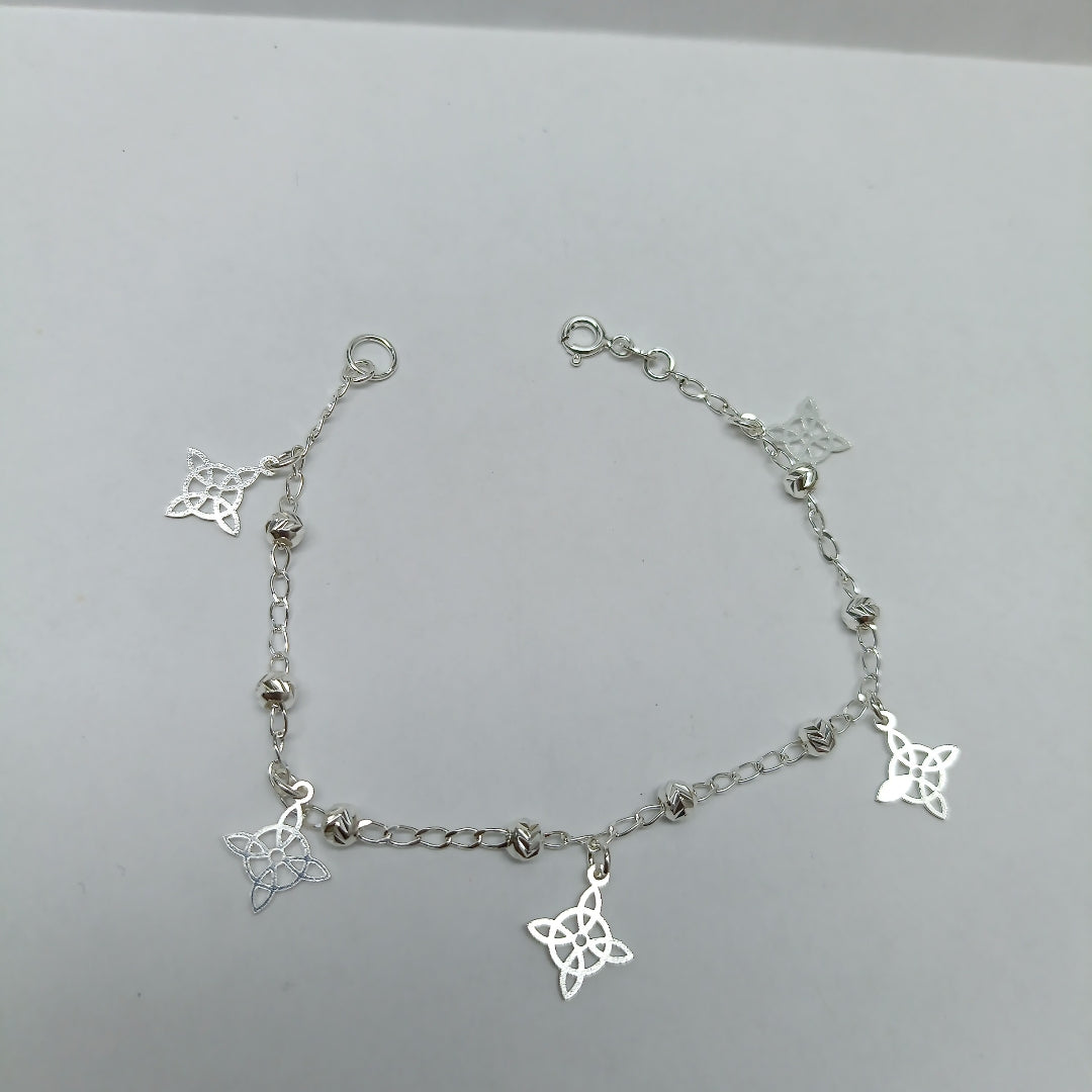PULSERA TEJIDO ESPECIAL PLATA .925 18 CM 3.2 GR (NUEVO)