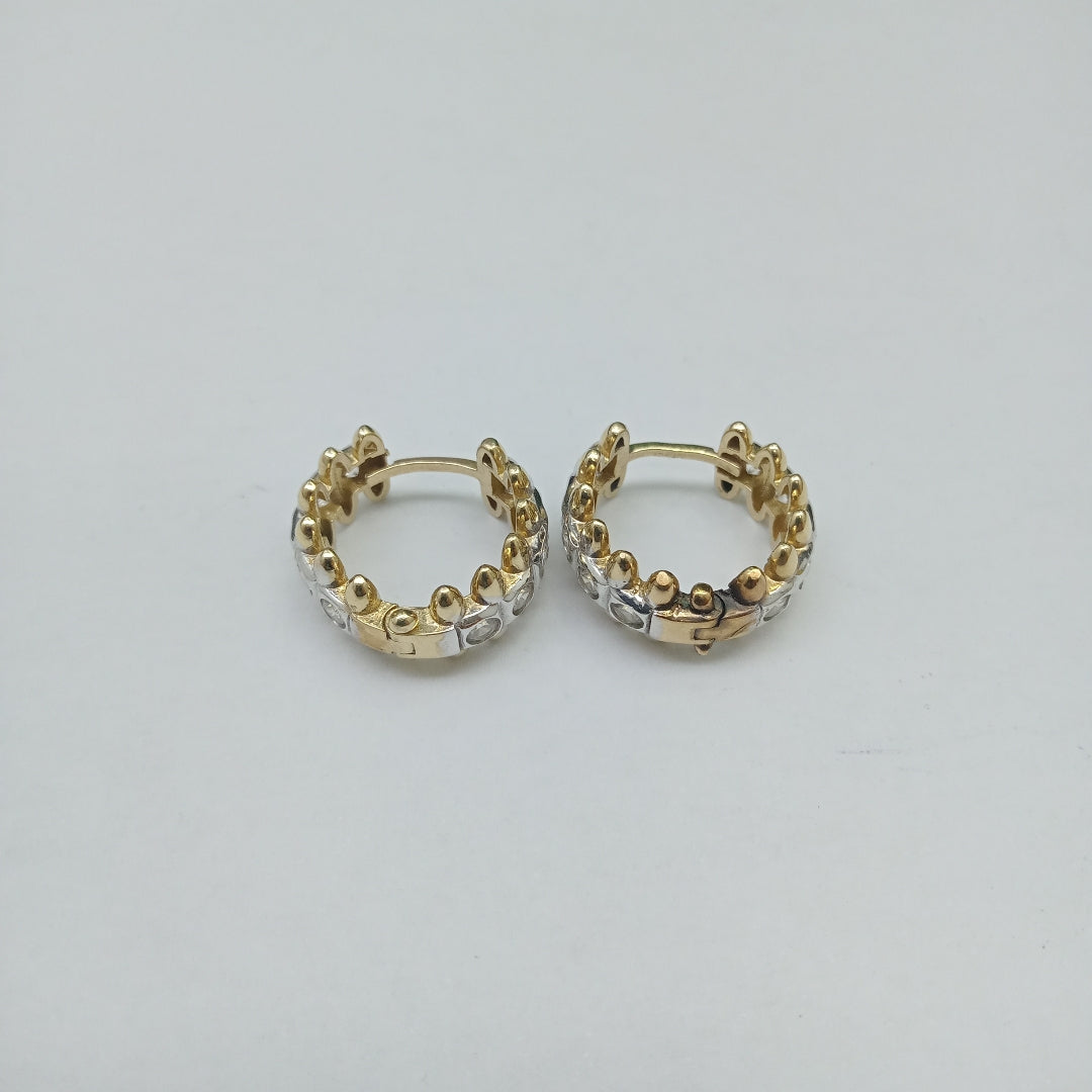 ARRACADAS PAR ORO 14 K 5.9 GRMS (SEMINUEVO)
