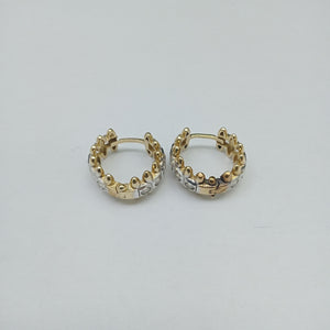 ARRACADAS PAR ORO 14 K 5.9 GRMS (SEMINUEVO)