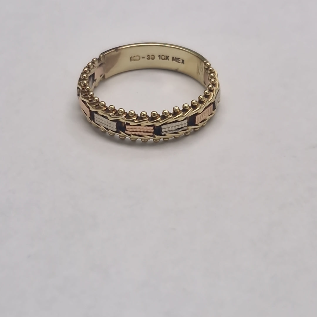 ANILLITO ORO, ORO COMBINADO 10 K 3.1 GRMS (SEMINUEVO)