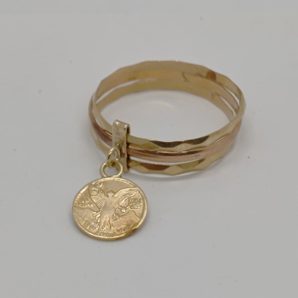 ANILLO ORO,ORO COMBINADO 10 K 2,70 GRMS (SEMINUEVO)