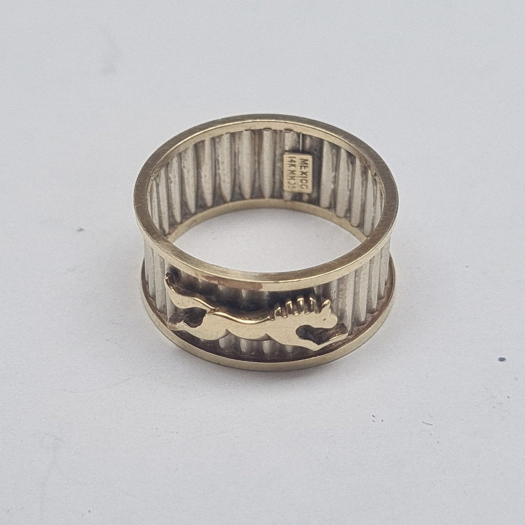 ARGOLLA ORO COMBINADO 14 K 3.3 GRMS (SEMINUEVO)