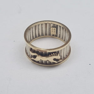 ARGOLLA ORO COMBINADO 14 K 3.3 GRMS (SEMINUEVO)