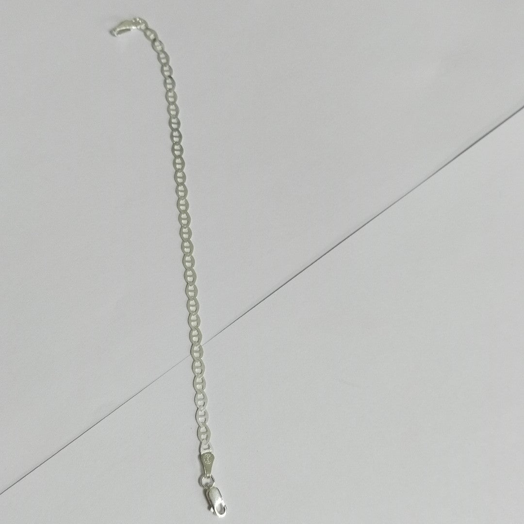 PULSERA TEJIDO GUCHI PLATA .925 18 CM 2.7 GR (NUEVO)