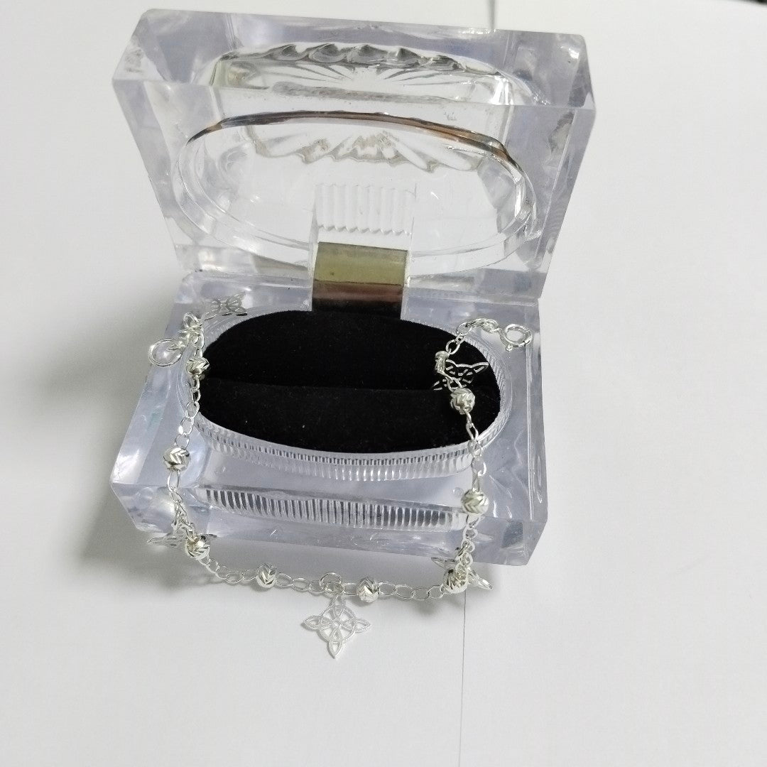 PULSERA TEJIDO ESPECIAL PLATA .925 18 CM 3.2 GR (NUEVO)