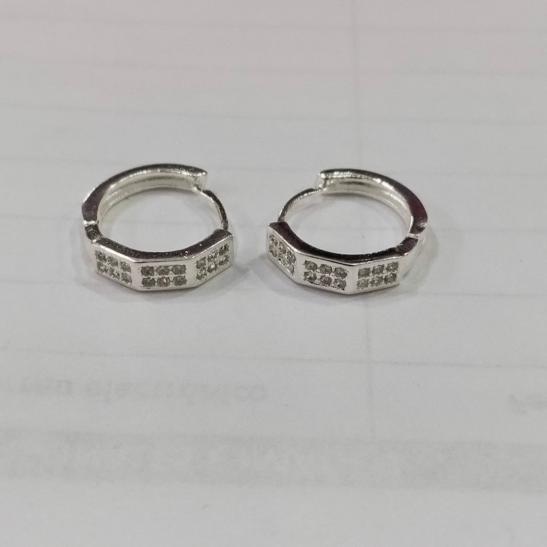 ARRACADAS C/CIRCONIAS PLATA .925 2.6 GR (NUEVO)