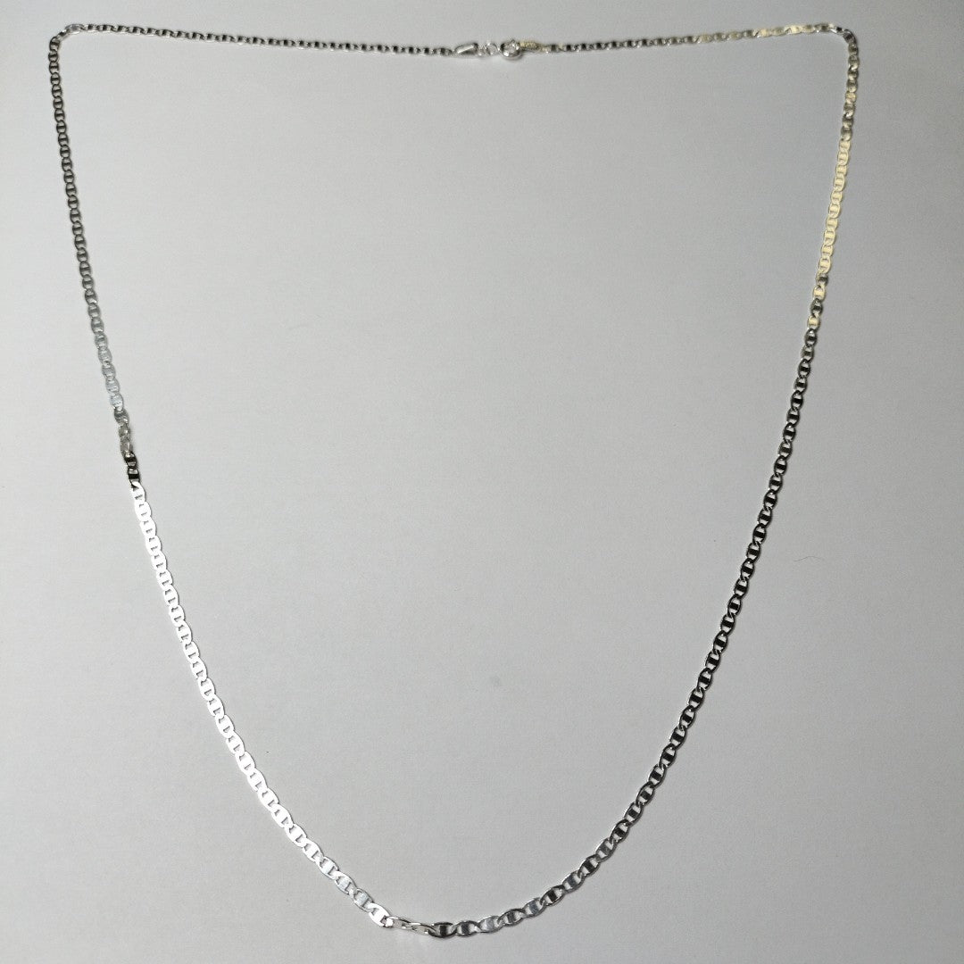 CADENA TEJIDO ESPEJO PLATA .925 60 CM 4.3 GR (NUEVO)