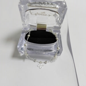 PULSERA TEJIDO ESPECIAL PLATA .925 18 CM 2.8 GR (NUEVO)