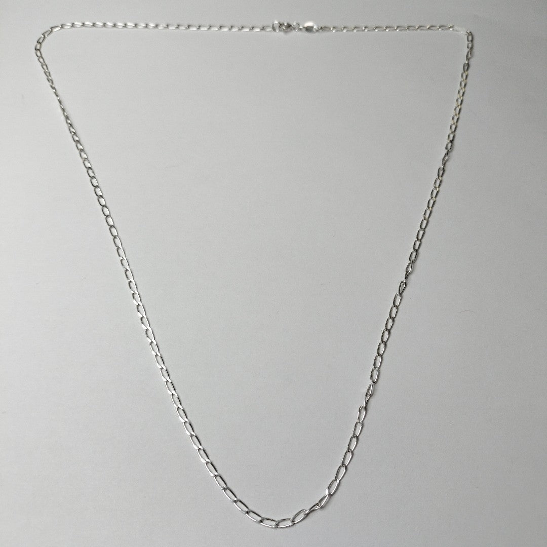 CADENA TEJIDO ESLABONES PLATA .925 55 CM 2.9 GR (NUEVO)