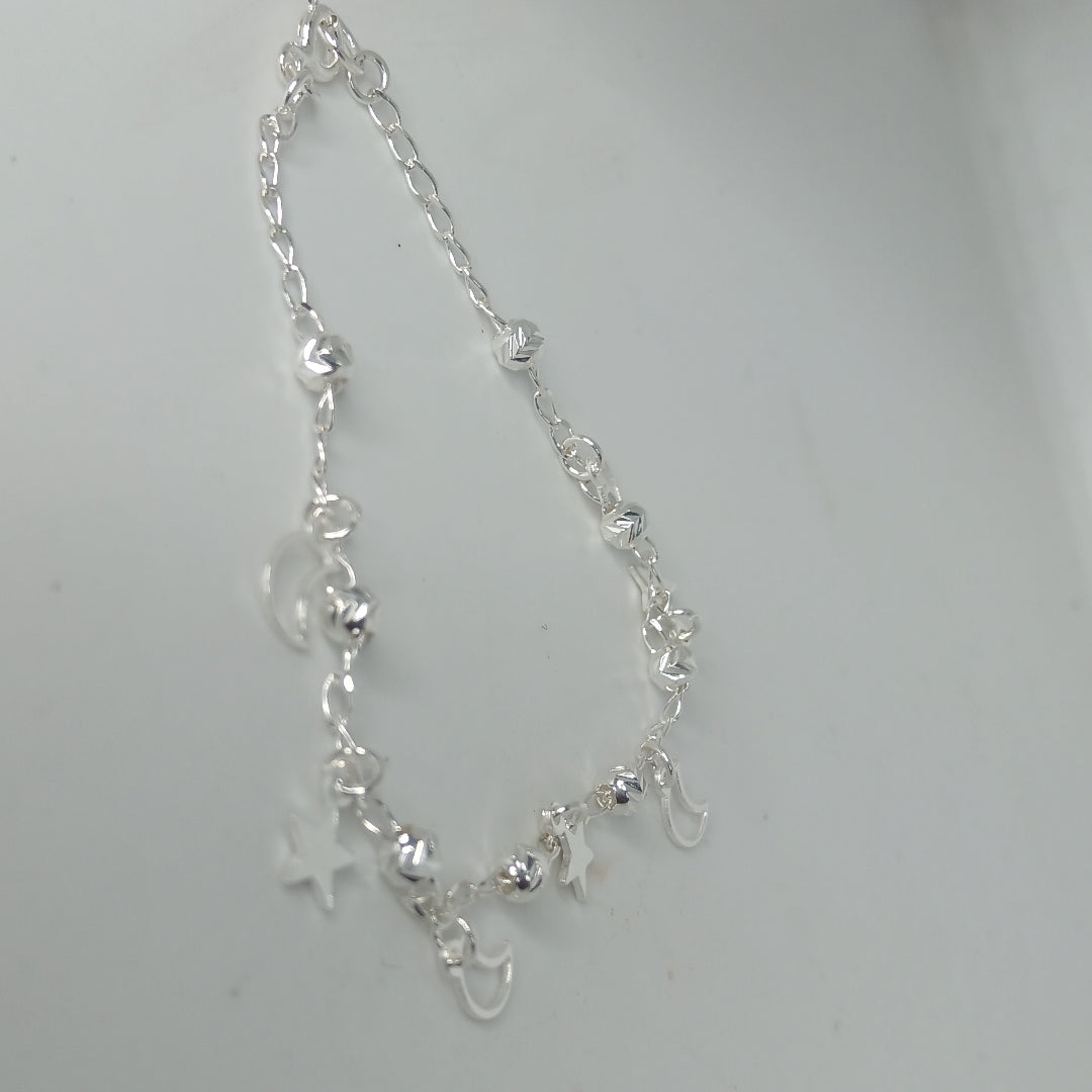 PULSERA TEJIDO TEJIDO ESPECIAL PLATA .925 18 CM 3.1 GR (NUEVO)