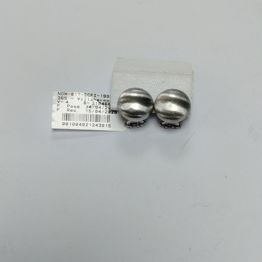 ARETES PAR ORO,ORO BLANCO 14 K 4,80 GRMS (SEMINUEVO)