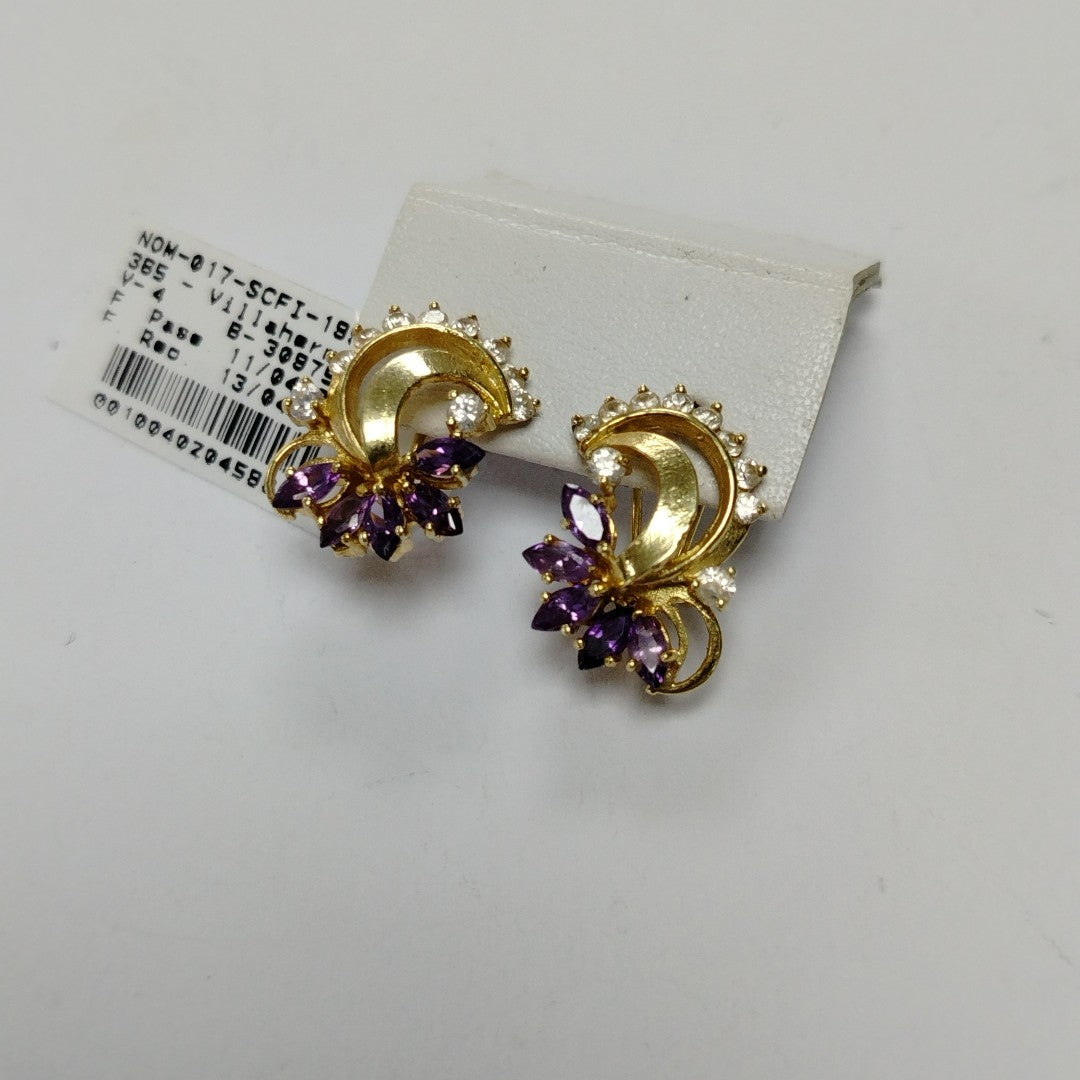 ARETES PAR ORO 14 K 5.5 GRMS (SEMINUEVO)